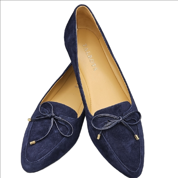 Talbots Shoes - Talbots Blue Suede Driving Flat Size 7